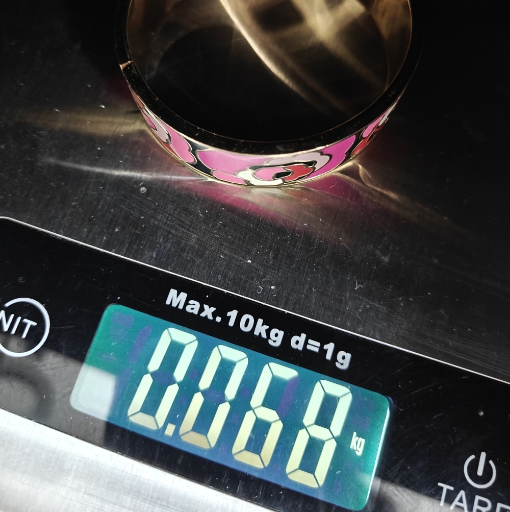 Kate Spade Budding Genius Gold & Pink Floral Bangle - Picture 13 of 13